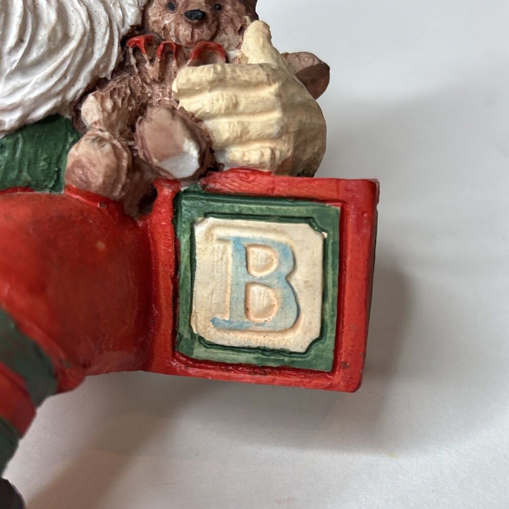 Christmas Elf Toymaker Figurine Teddy Bear ABC Block Rifle 5” Holiday Decor - Picture 9 of 16